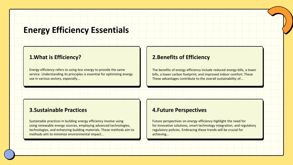energy efficiency essentials
