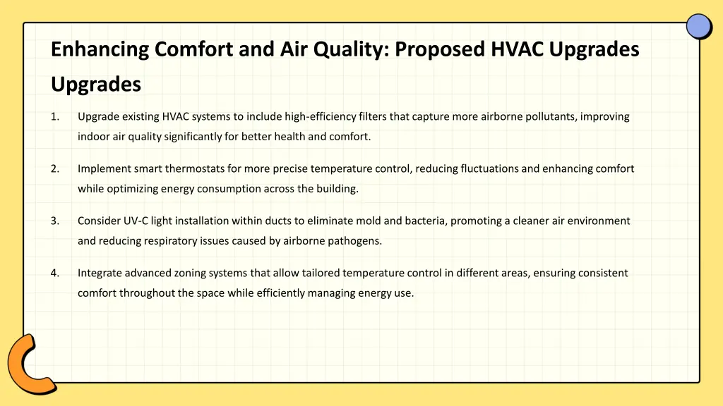 enhancing comfort and air quality proposed hvac