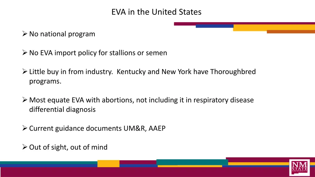 eva in the united states