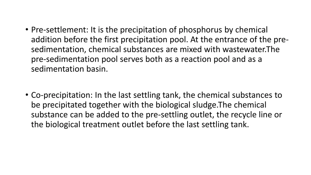 pre settlement it is the precipitation