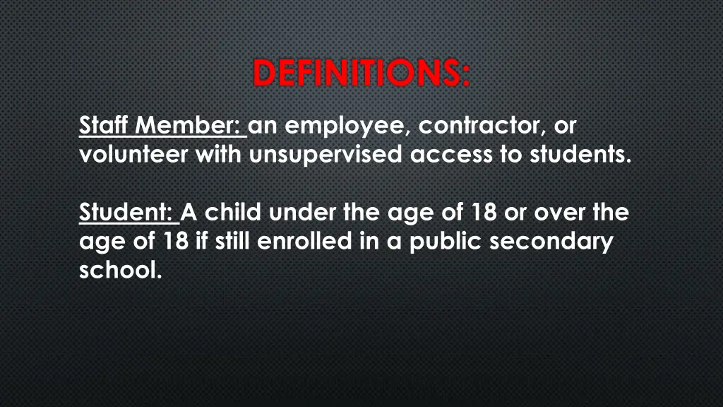 definitions