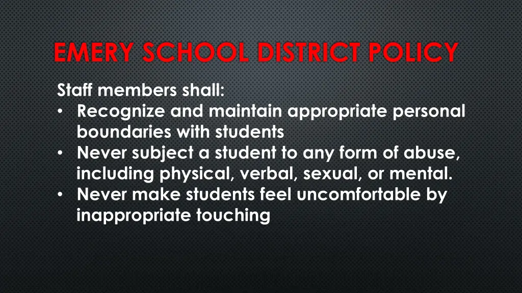 emery school district policy 1