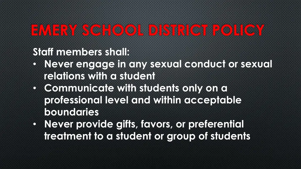 emery school district policy 2