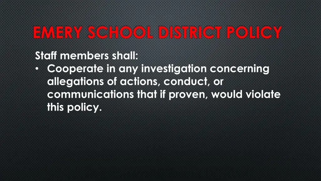 emery school district policy 5