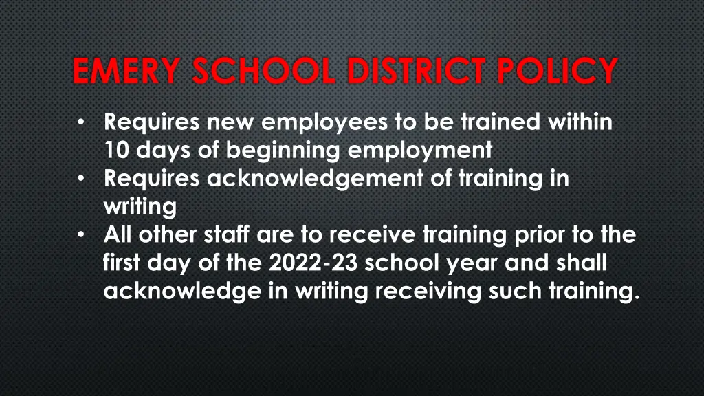 emery school district policy 8