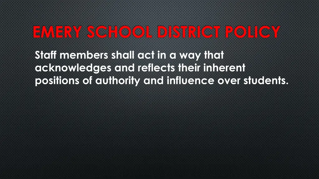 emery school district policy
