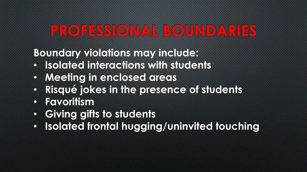 professional boundaries 1