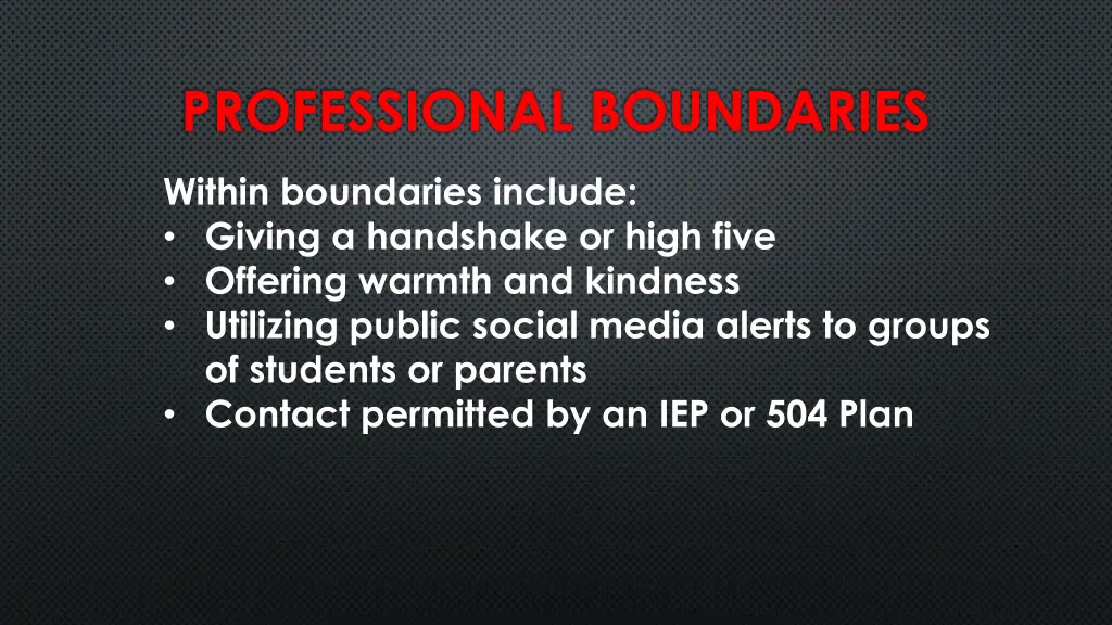 professional boundaries 4
