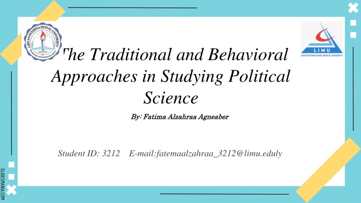 the traditional and behavioral approaches