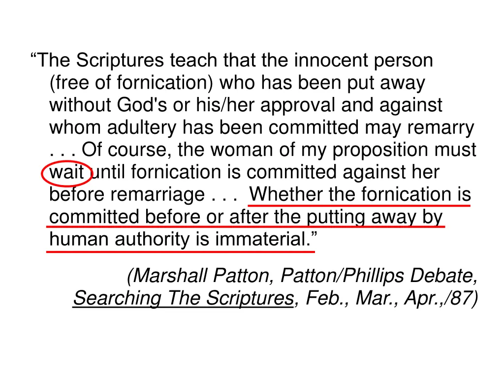 the scriptures teach that the innocent person