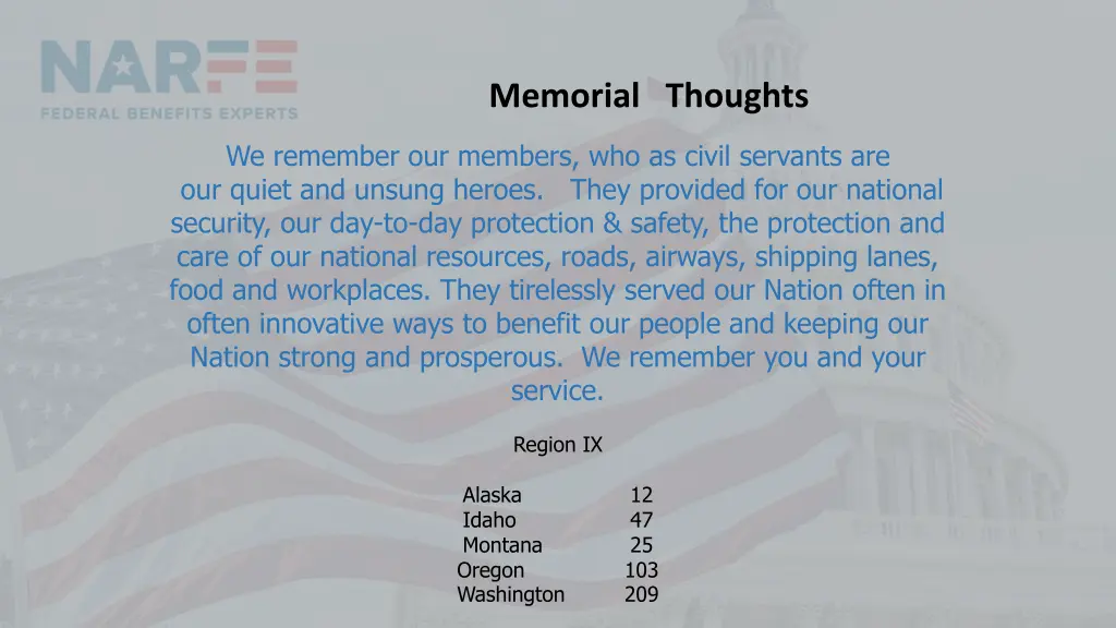 memorial thoughts