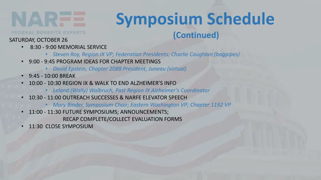 symposium schedule continued 2