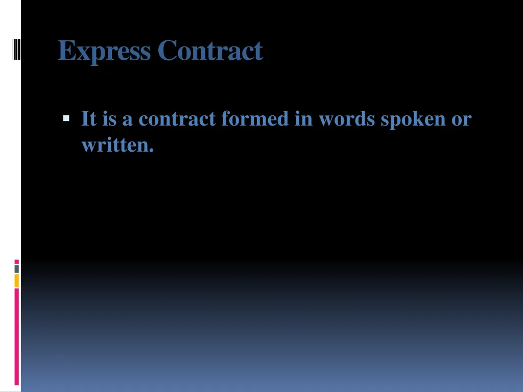 express contract