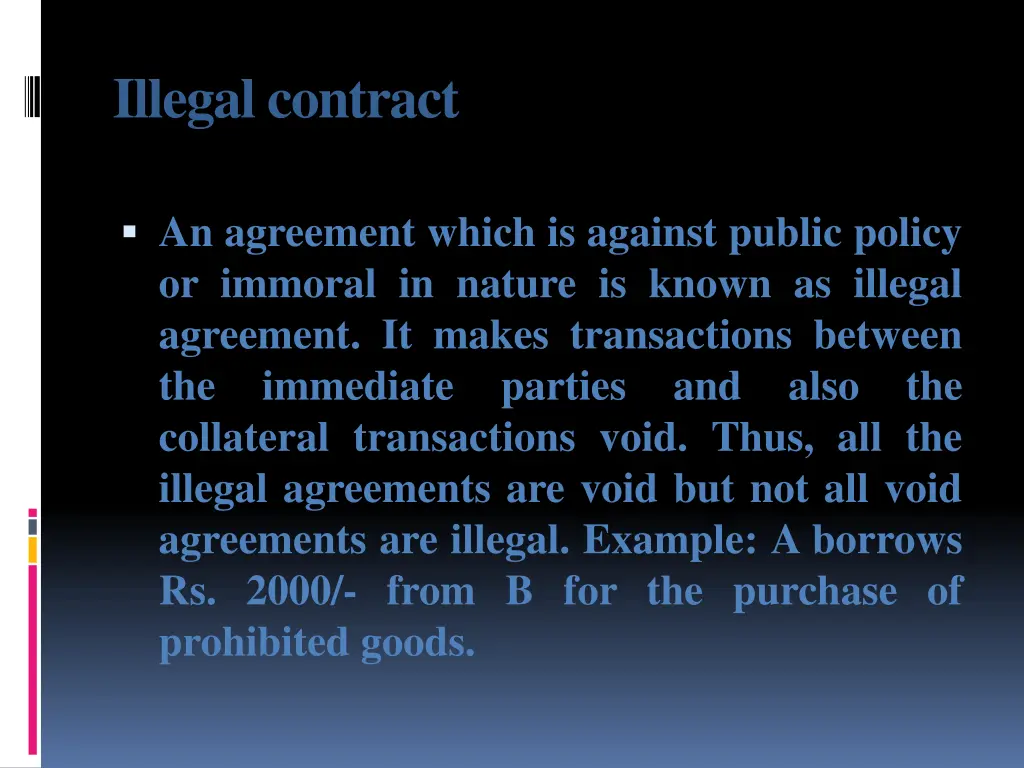 illegal contract