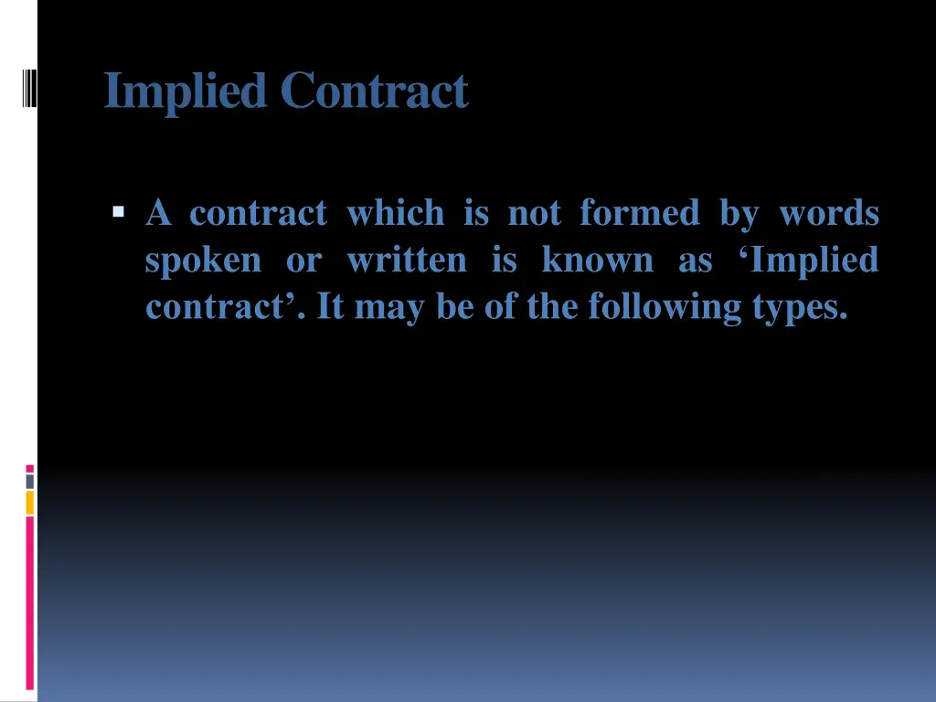 implied contract