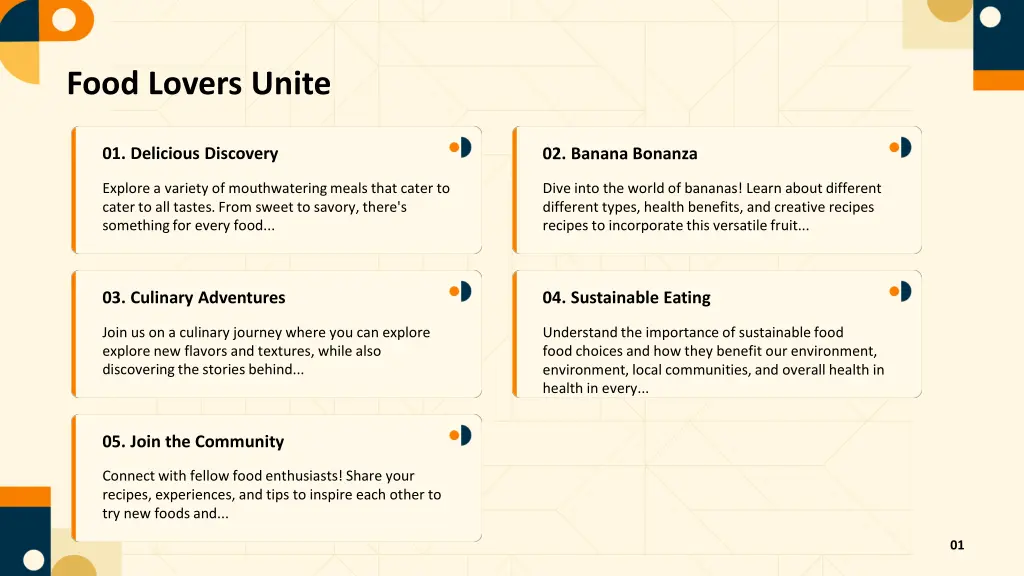 food lovers unite