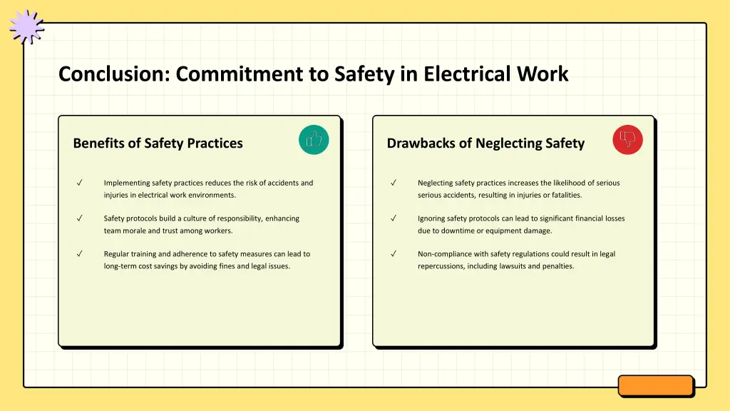 conclusion commitment to safety in electrical work