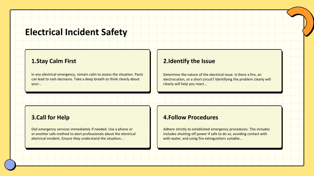 electrical incident safety