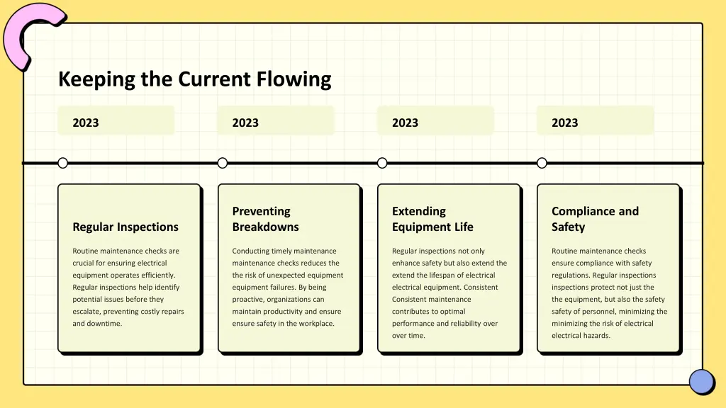 keeping the current flowing