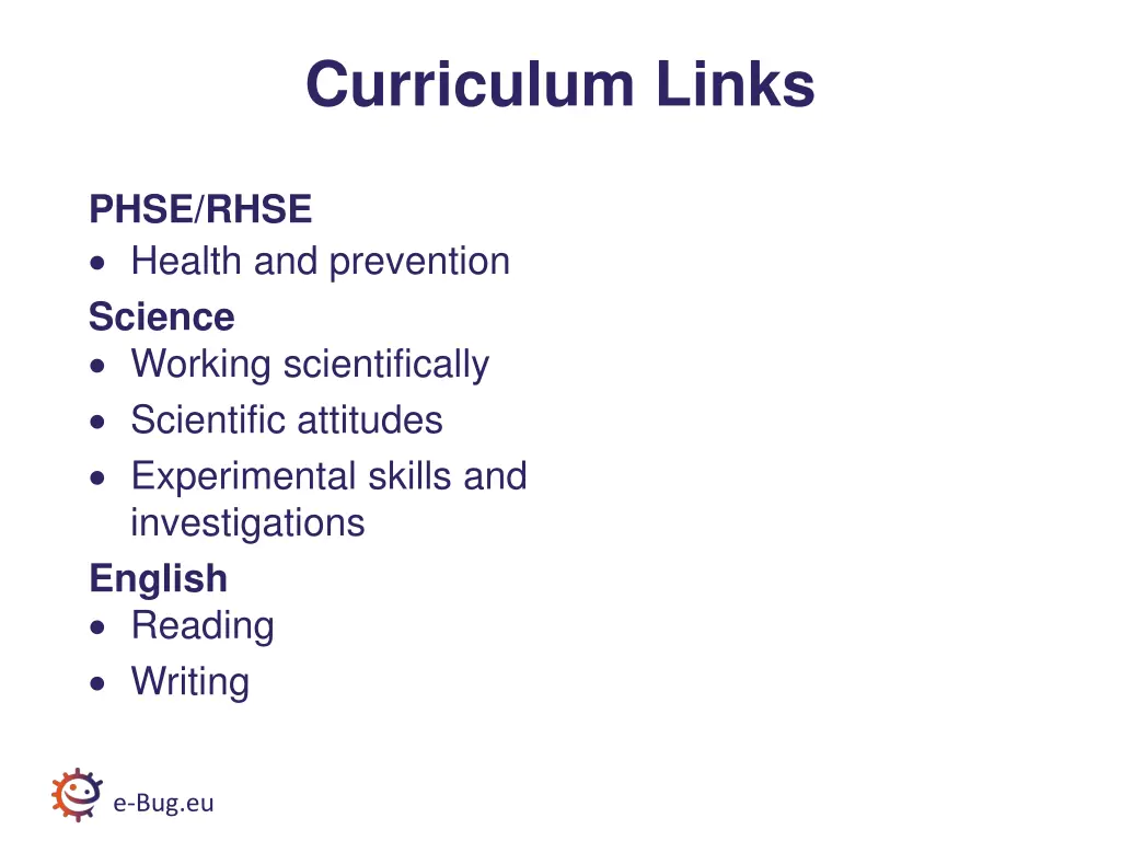 curriculum links