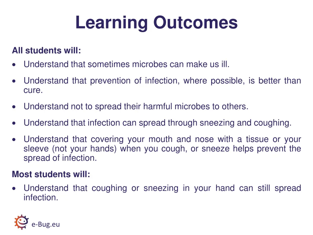 learning outcomes