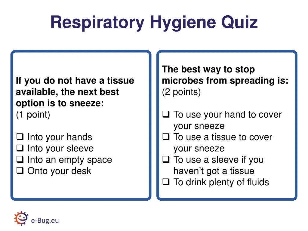 respiratory hygiene quiz 1
