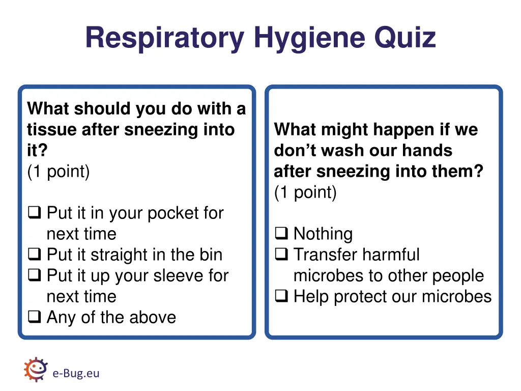 respiratory hygiene quiz 2