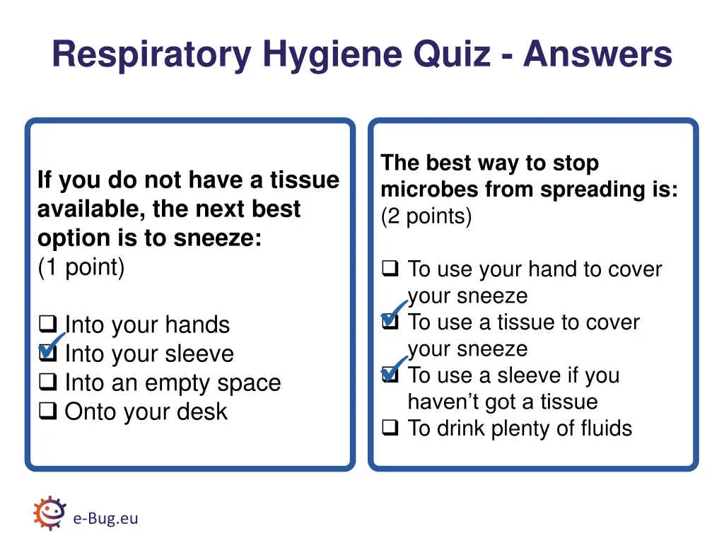 respiratory hygiene quiz answers 1
