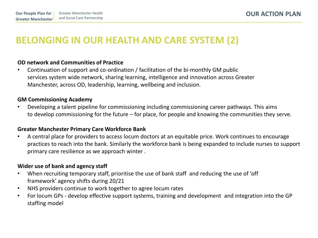 our action plan 1