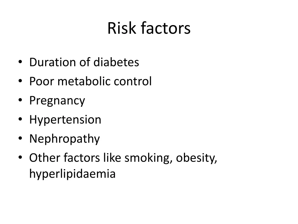 risk factors