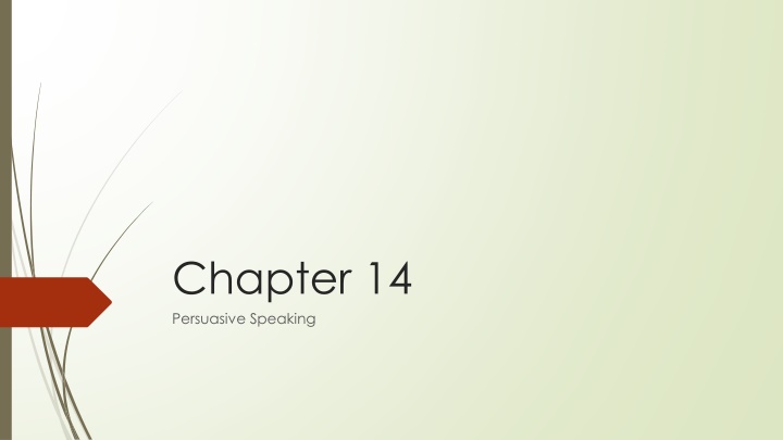 chapter 14 persuasive speaking
