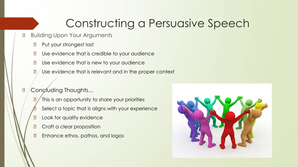 constructing a persuasive speech building upon