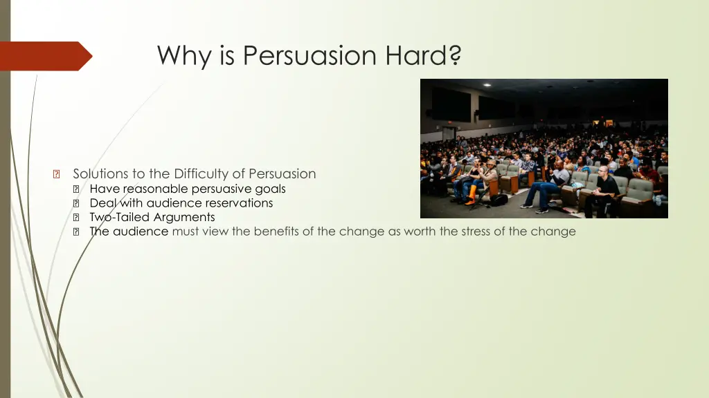 why is persuasion hard 1