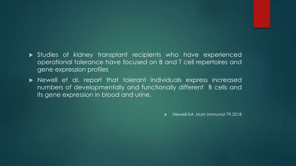 studies of kidney transplant recipients who have