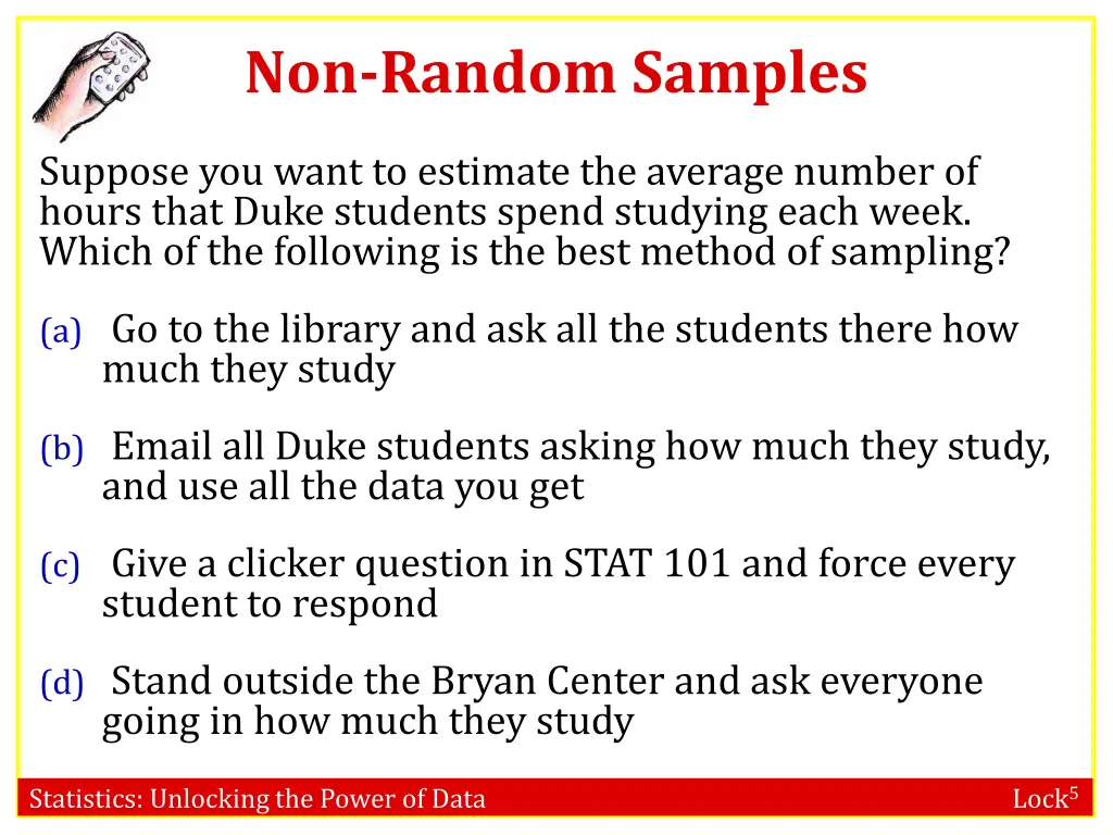 non random samples