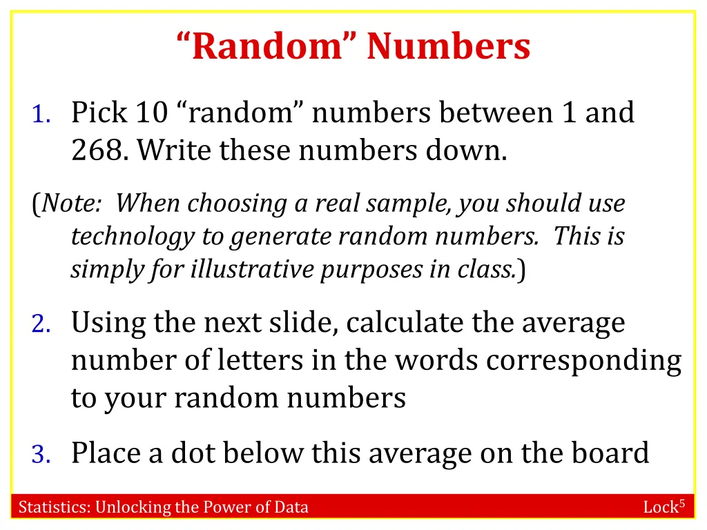 random numbers