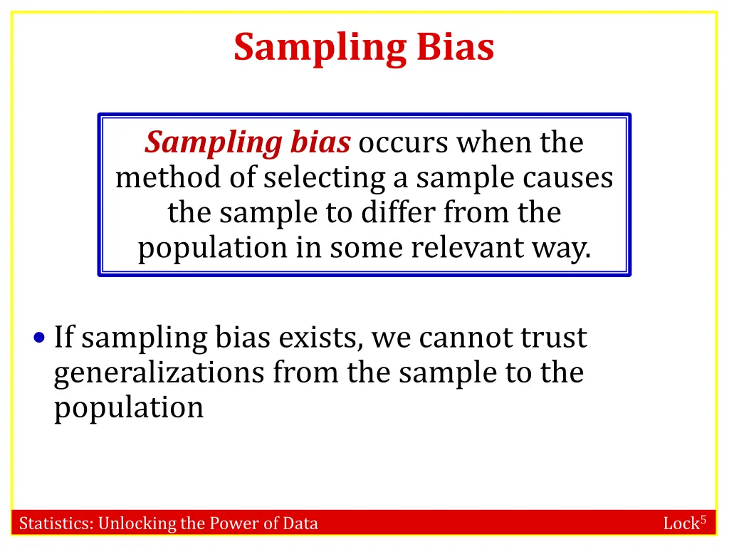 sampling bias
