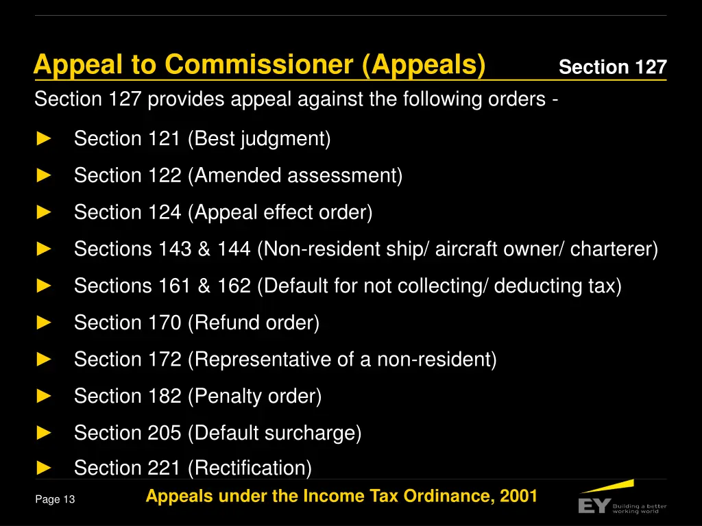 appeal to commissioner appeals section