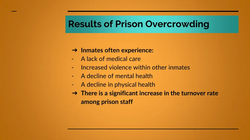 results of prison overcrowding