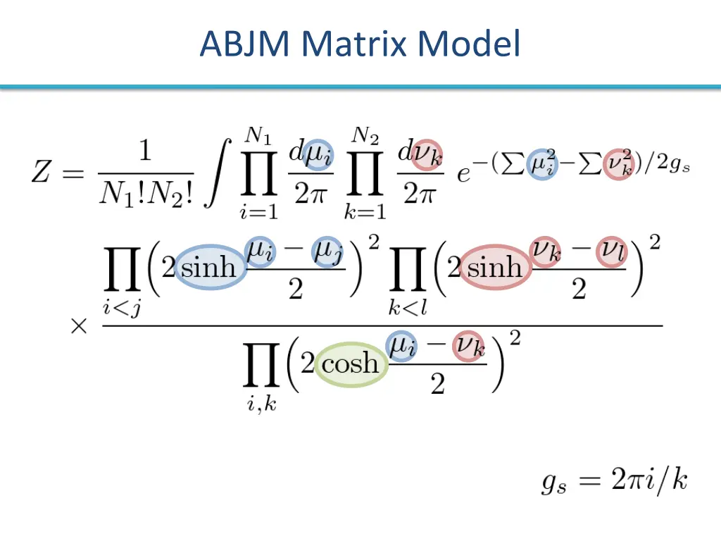 abjm matrix model 1