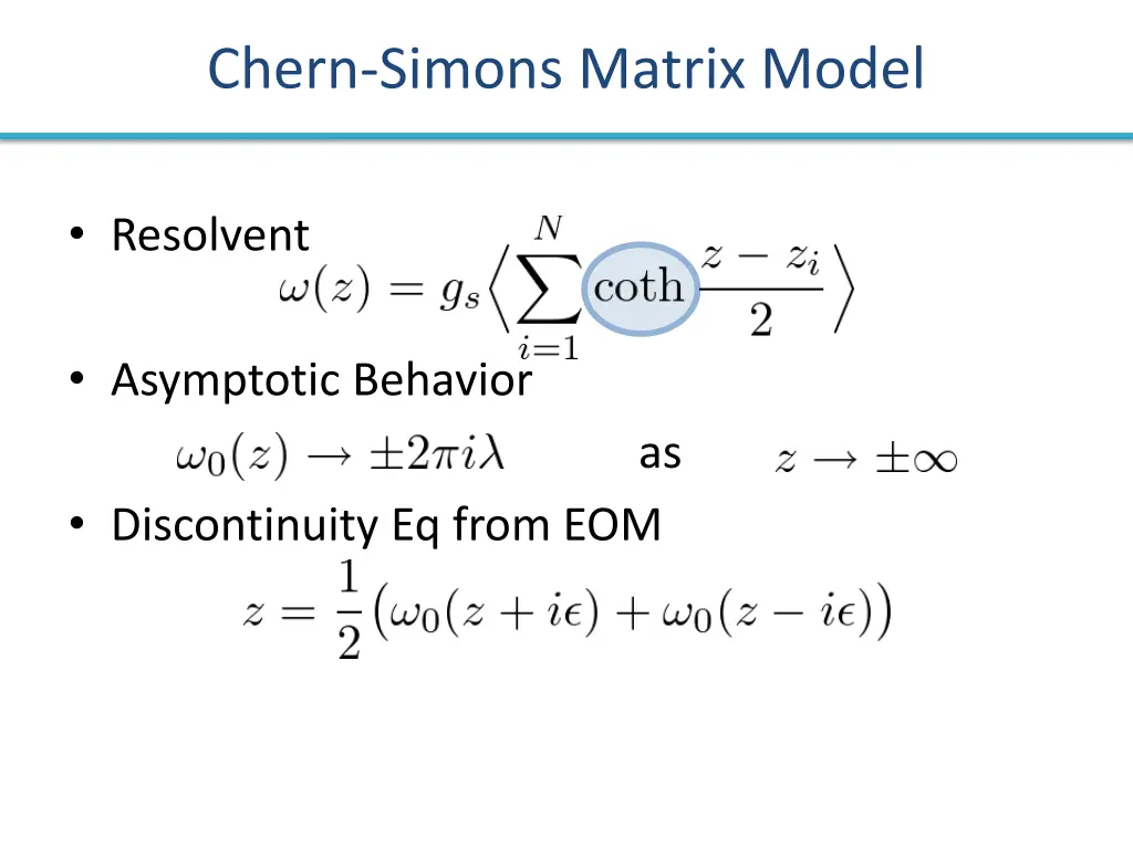 chern simons matrix model 1