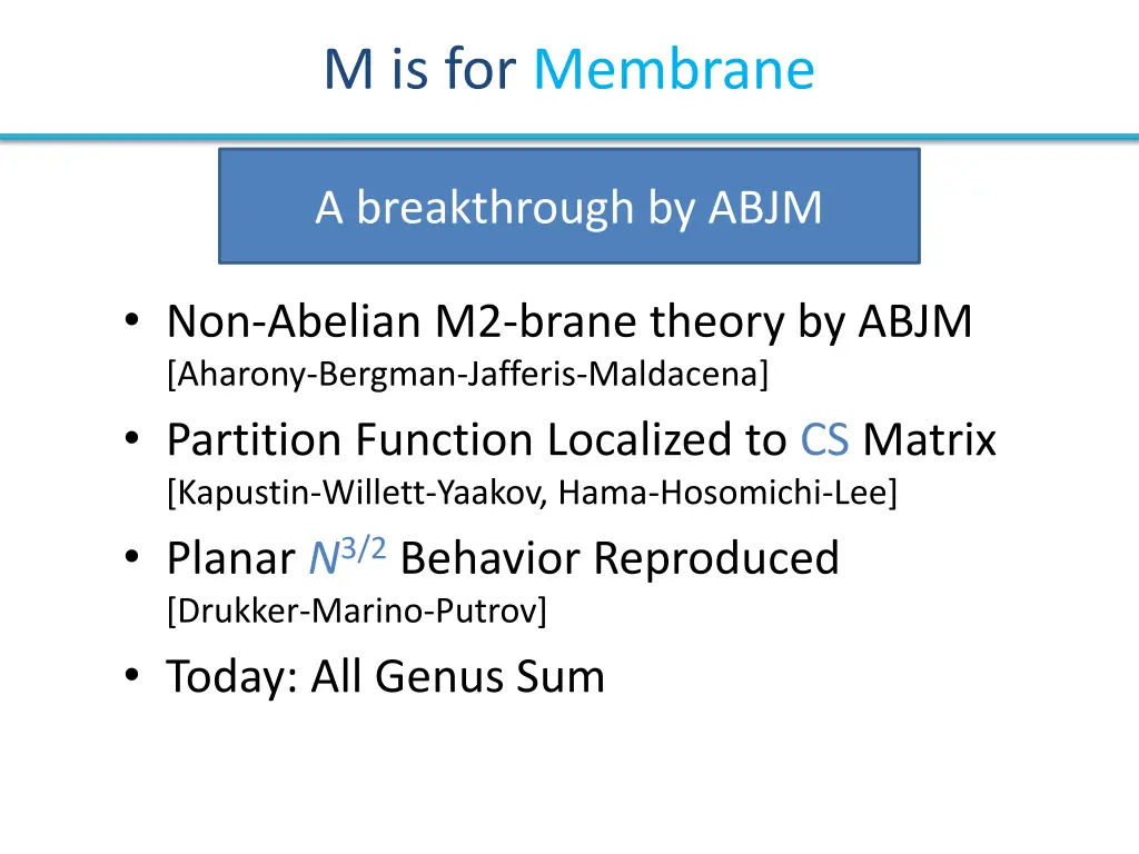 m is for membrane