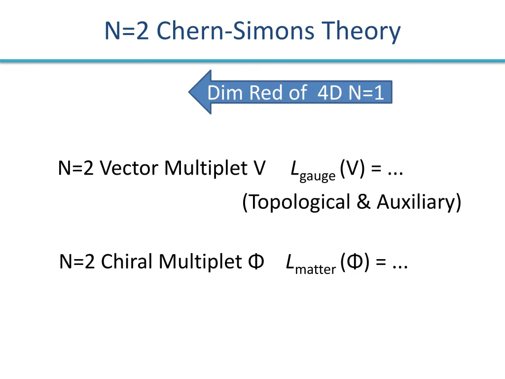 n 2 chern simons theory
