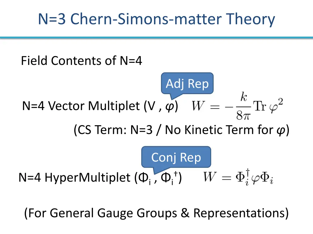 n 3 chern simons matter theory
