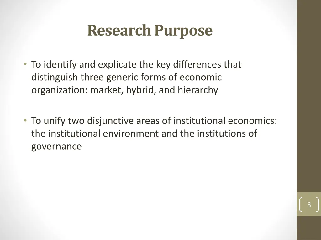 research purpose