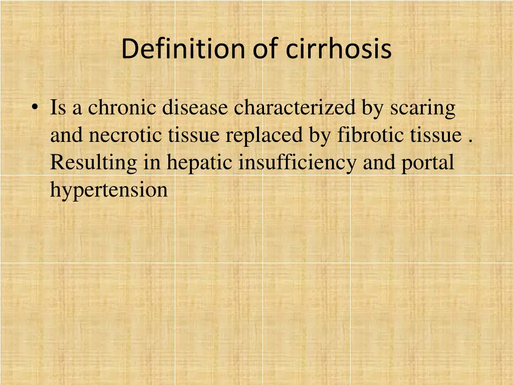definitionof cirrhosis