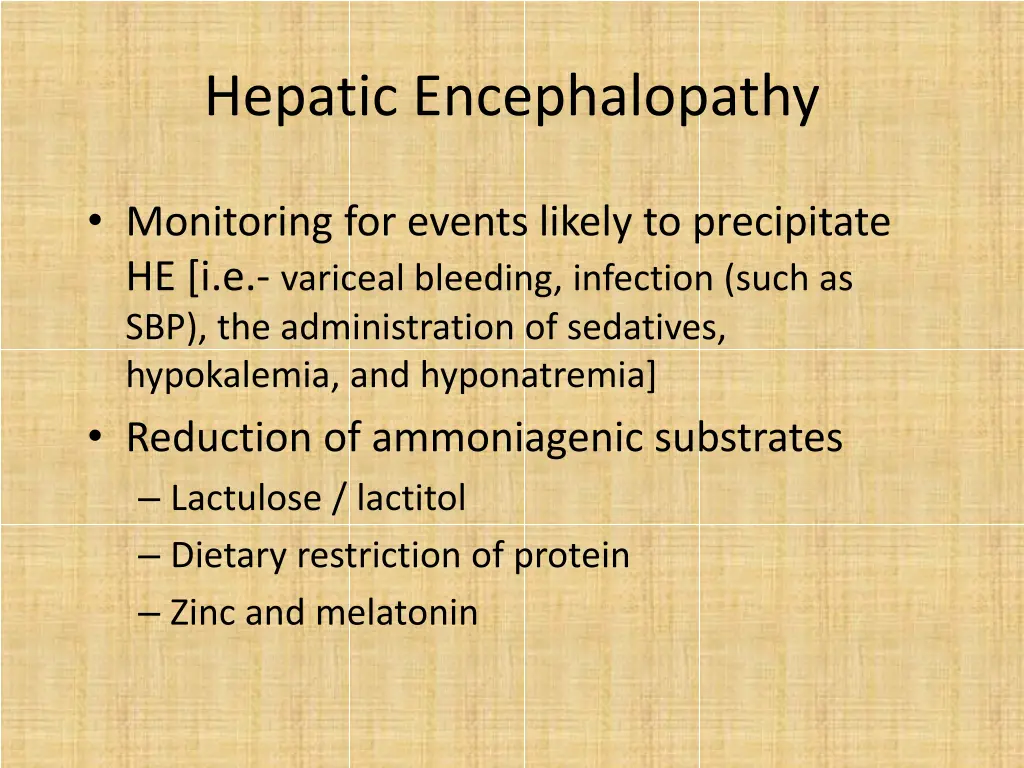 hepatic encephalopathy 1