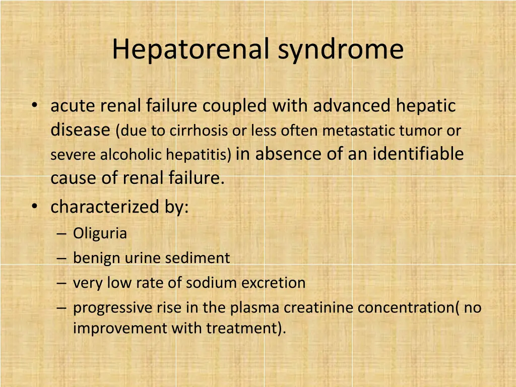 hepatorenal syndrome