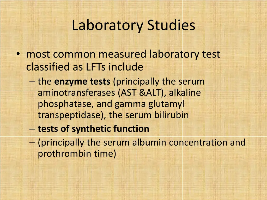 laboratory studies