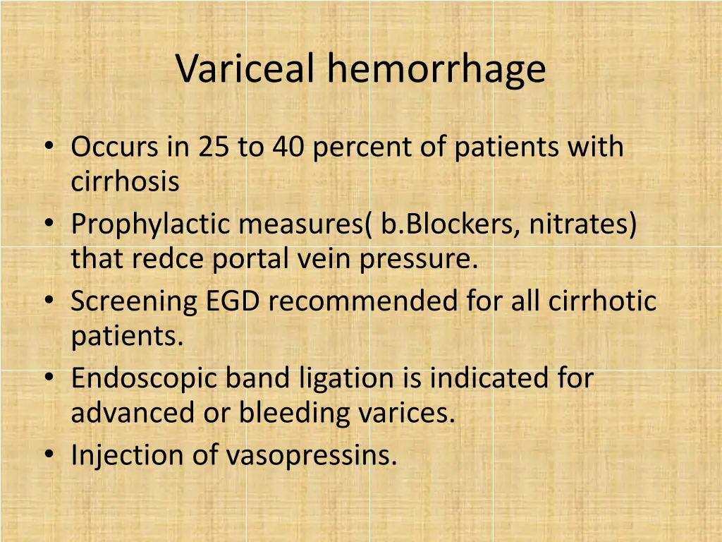 variceal hemorrhage